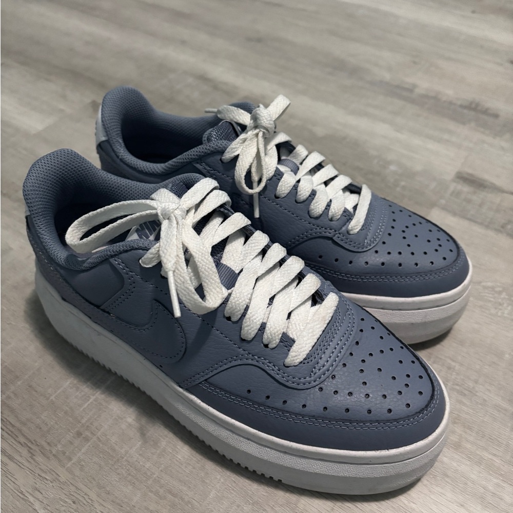 Nike Blue and White Classic Sneakers